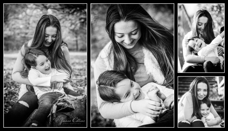 Family Onlocation Photographer Mote Park Maidstone siblings laughing together