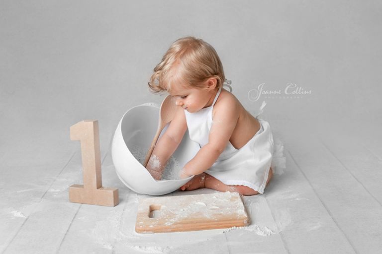 baby chef first year birthday photoshoot kent