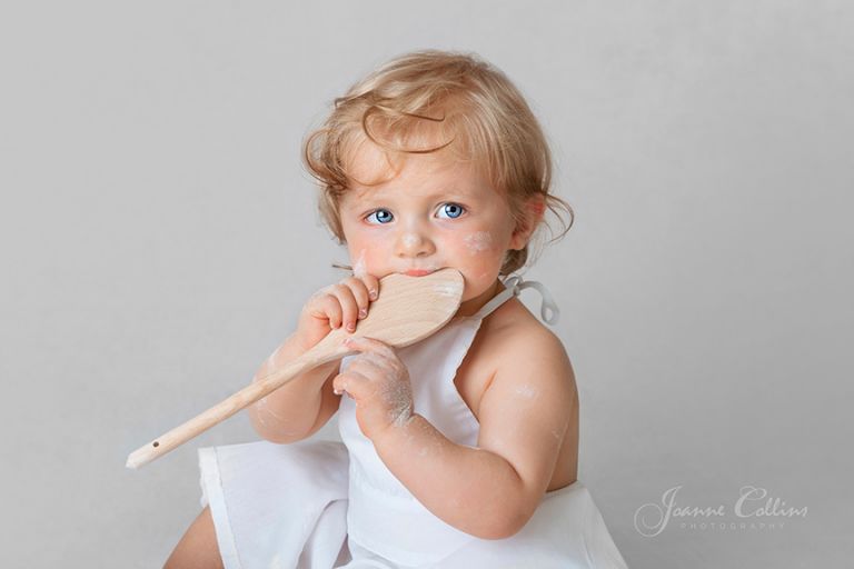baby chef first year birthday photoshoot kent